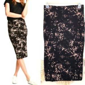 Marble Pencil Skirt | S | NWOT